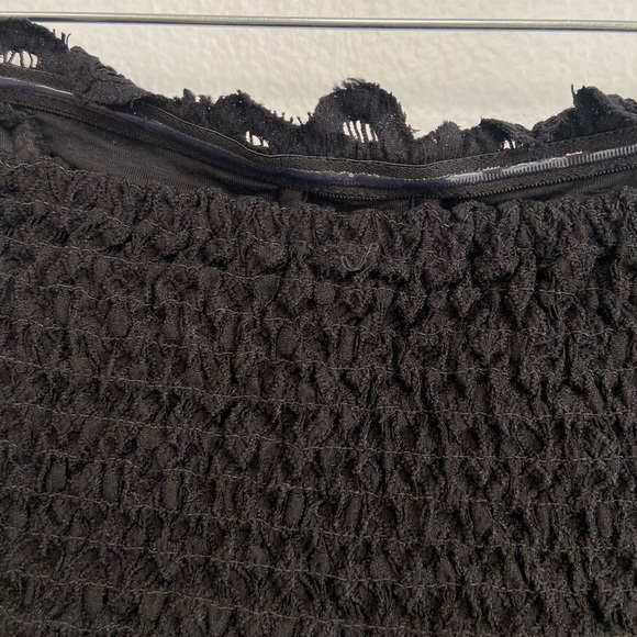 New Free People Adella Lace Tiered Corset Tube Top in Black Size XS - Picture 11 of 13